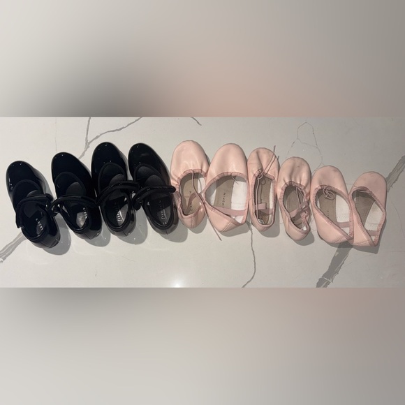 Lot of Girls Dance Shoes Tap Ballet - Picture 1 of 1